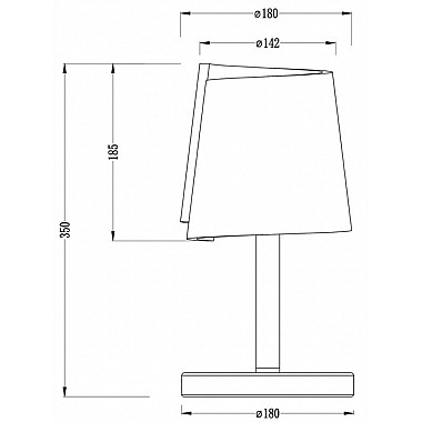 Интерьерная настольная лампа Twister 346010