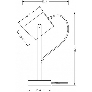 Интерьерная настольная лампа Elori FR4004TL-01BBS