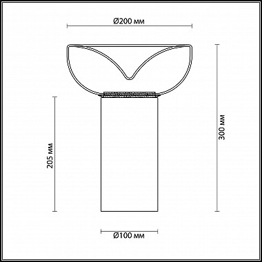 Настольная лампа Odeon Light Kaleo 4720/7TL