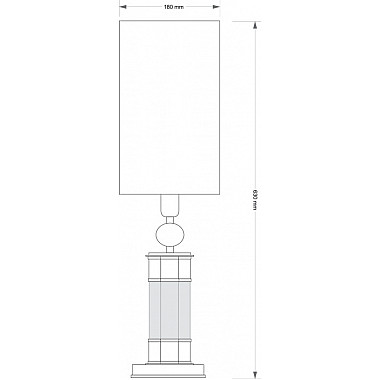 Интерьерная настольная лампа Ruta RUT-LN-1(P/A)