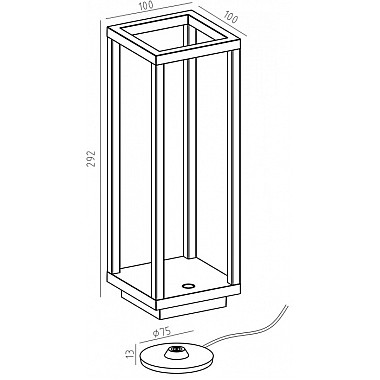 Интерьерная настольная лампа Crucis 346042