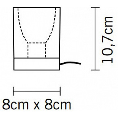 Интерьерная настольная лампа Cubetto D28B0302