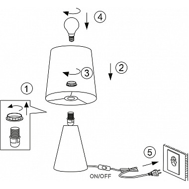 Интерьерная настольная лампа Edith 7069-502