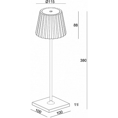 Интерьерная настольная лампа Sheratan 346014