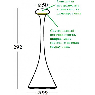 Интерьерная настольная лампа Pinup Maxi 322501