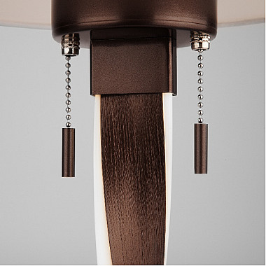 Интерьерная настольная лампа Titan 991 белый / коричневый