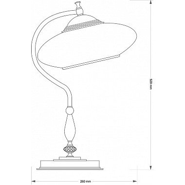 Интерьерная настольная лампа San Marino Shade SAN-LN-1(P)CR