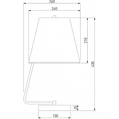 Интерьерная настольная лампа Amaretto 01165/1 хром
