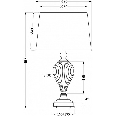 Интерьерная настольная лампа 22-86892