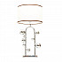 Настольная лампа Lumina Deco Fabi LDT 5528 CHR+WT