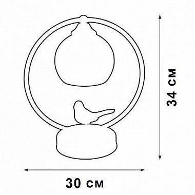 Настольная лампа Vitaluce V1797-0/1L