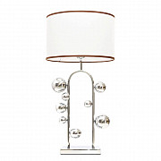 Настольная лампа Lumina Deco Fabi LDT 5528 CHR+WT