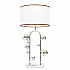 Настольная лампа Lumina Deco Fabi LDT 5528 CHR+WT