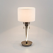 Интерьерная настольная лампа Titan 993 белый / никель