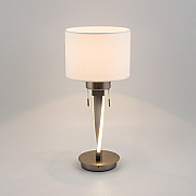 Интерьерная настольная лампа Titan 993 белый / никель