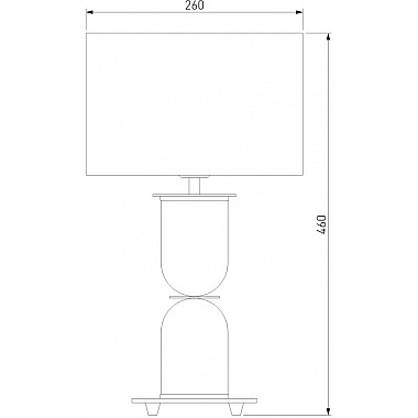 Интерьерная настольная лампа Caprera 01153/1 латунь