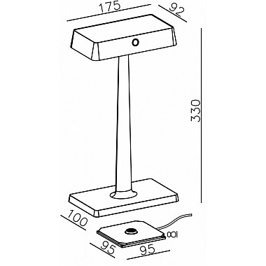 Интерьерная настольная лампа Algieba 346038