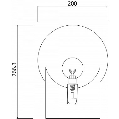 Интерьерная настольная лампа Pax 01167/1 черный