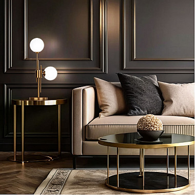 Интерьерная настольная лампа Volver 01383/2 латунь