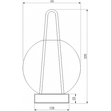 Интерьерная настольная лампа Frasco 80507/1 черный
