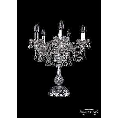 Интерьерная настольная лампа 1409 1409L/5/141-47 Ni