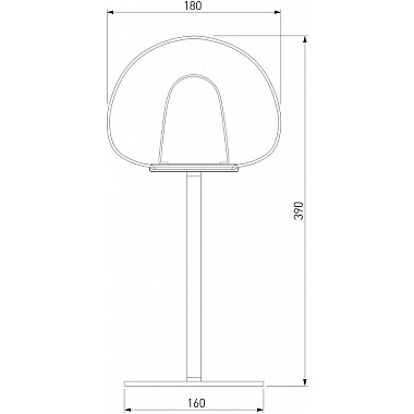 Интерьерная настольная лампа Twice 90326/1 черный