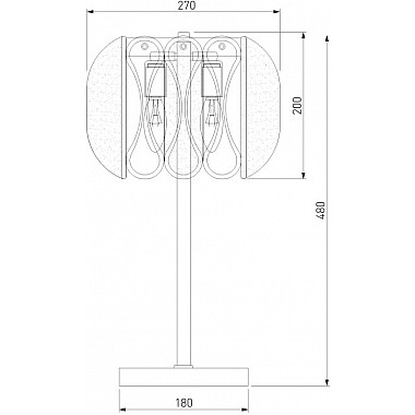 Интерьерная настольная лампа Callas 01125/2
