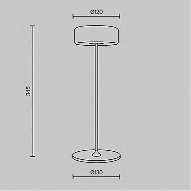 Интерьерная настольная лампа AI Collaboration MOD229TL-L3G3K2