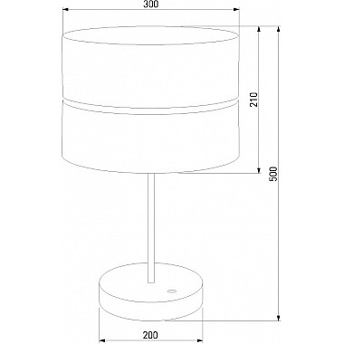 Интерьерная настольная лампа Hilton 5472 Hilton Silver