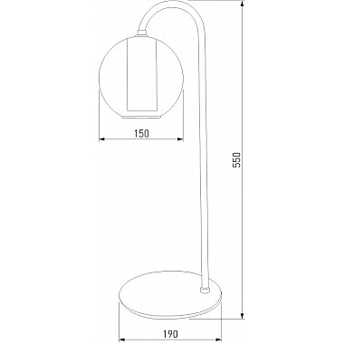 Интерьерная настольная лампа Cobble 80508/1 дымчатый