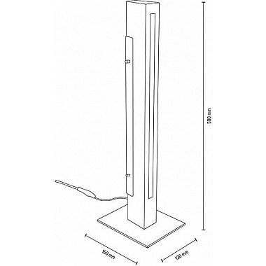 Интерьерная настольная лампа Madera 346044