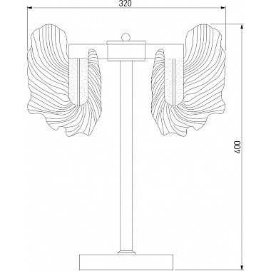 Интерьерная настольная лампа Farfalla 80509/1
