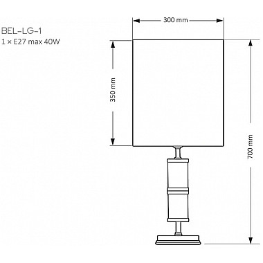 Интерьерная настольная лампа BELEZA BEL-LG-1(Z)GT