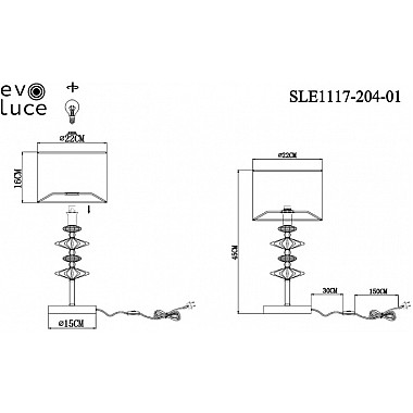 Интерьерная настольная лампа Attic SLE1117-204-01
