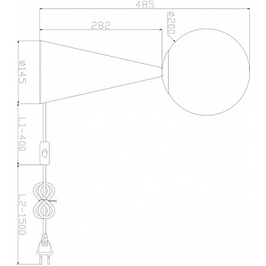 Интерьерная настольная лампа Glow FR5289TL-01BS