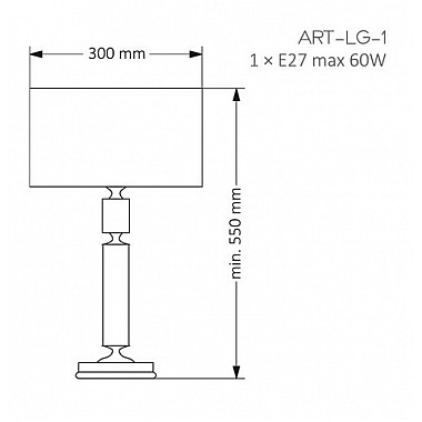 Интерьерная настольная лампа Artu ART-LG-1(P)