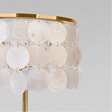 Интерьерная настольная лампа Sandra 208101 латунь/перламутр