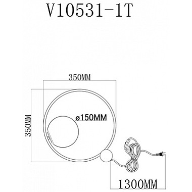 Интерьерная настольная лампа Toledo V10531-1T