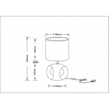 Интерьерная настольная лампа Zaurak A5035LT-1GO