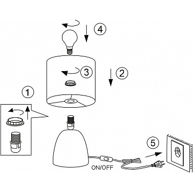Интерьерная настольная лампа Nadine 7047-503