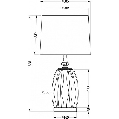 Интерьерная настольная лампа 22-87819