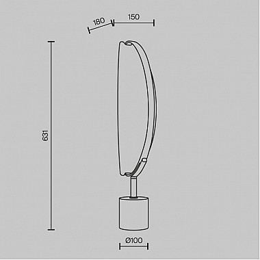 Интерьерная настольная лампа Breeze MOD281TL-L15BS3K