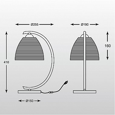Настольная лампа Zumaline Pico MT9023-1S(SILVER)