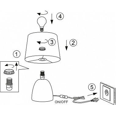Интерьерная настольная лампа Sheron 7067-501