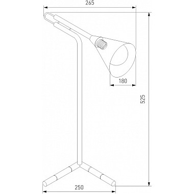 Интерьерная настольная лампа Enigma 01186/1 черный