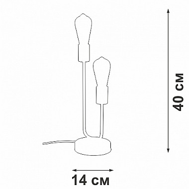 Интерьерная настольная лампа V3005-1/2L