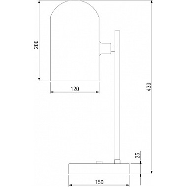 Интерьерная настольная лампа Bambola 01164/1 латунь