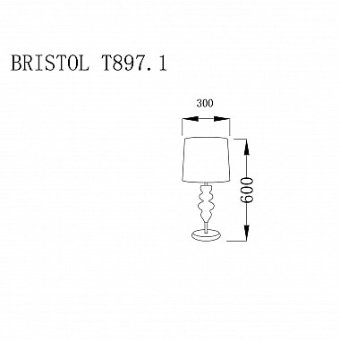 Настольная лампа Lucia Tucci Bristol T897.1