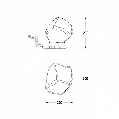 Настольная лампа Zumaline Rock T0488-01A-U8AC