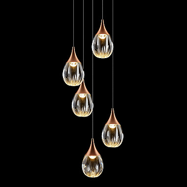 Подвесной светильник Stilla MD24001004-5A copper/clear